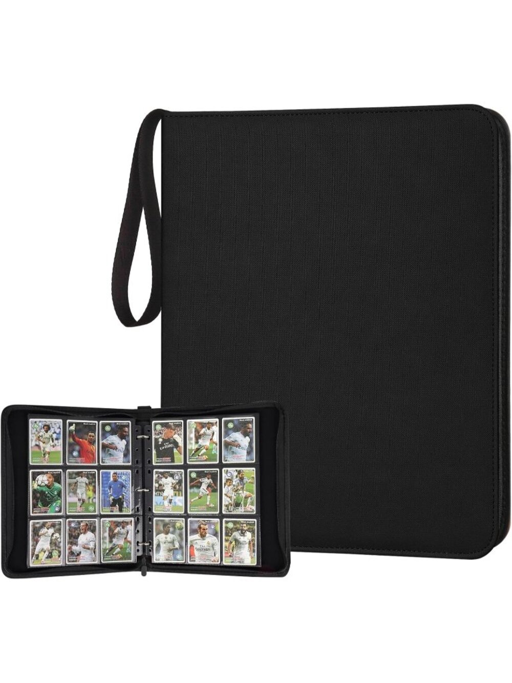 New 3 Ring 9 Pocket Zipper Card Binder